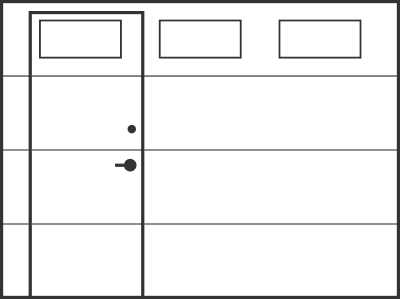 Pass-through door